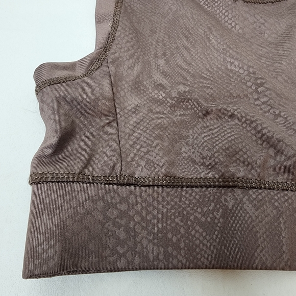 Tahari Sports Bra Brown Snakeskin Print Size Small Activewear NWT - Picture 6 of 10